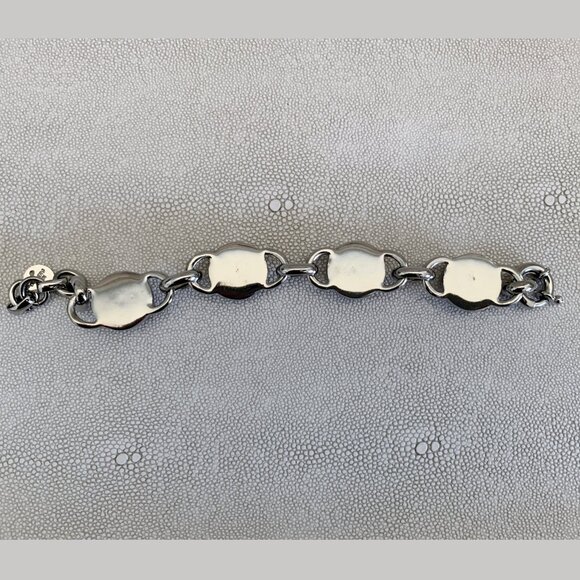 Dyrberg/Kern Christiane genuine Carnelian chain link bracelet - Picture 6 of 8